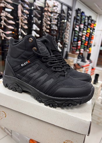 Siyah Bağcıklı Erkek Outdoor Spor Ayakkabı - Görsel 2