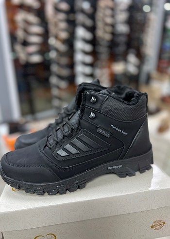 Erkek Siyah Bağcıklı Spor Bot 47 numara - Görsel 7