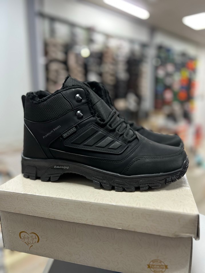 Siyah Erkek Bağcıklı Spor Bot 46 numara - Görsel 4