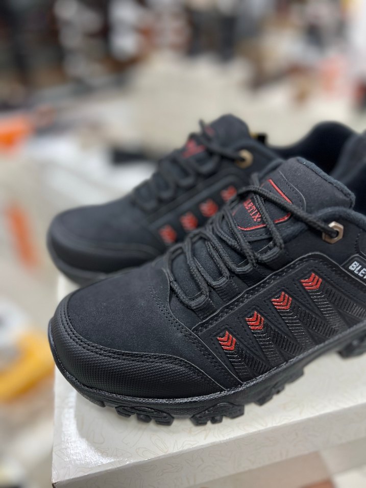 Deri Görünümlü Siyah Erkek Outdoor Ayakkabı - Görsel 5