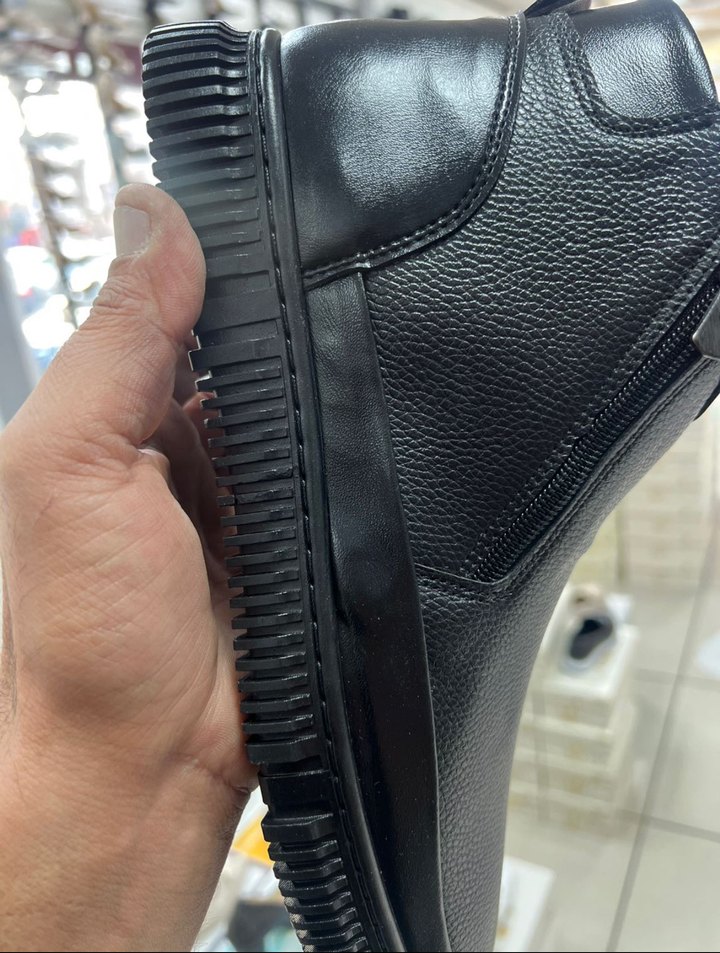 Siyah  Erkek Sokak Stili Bot - Görsel 5