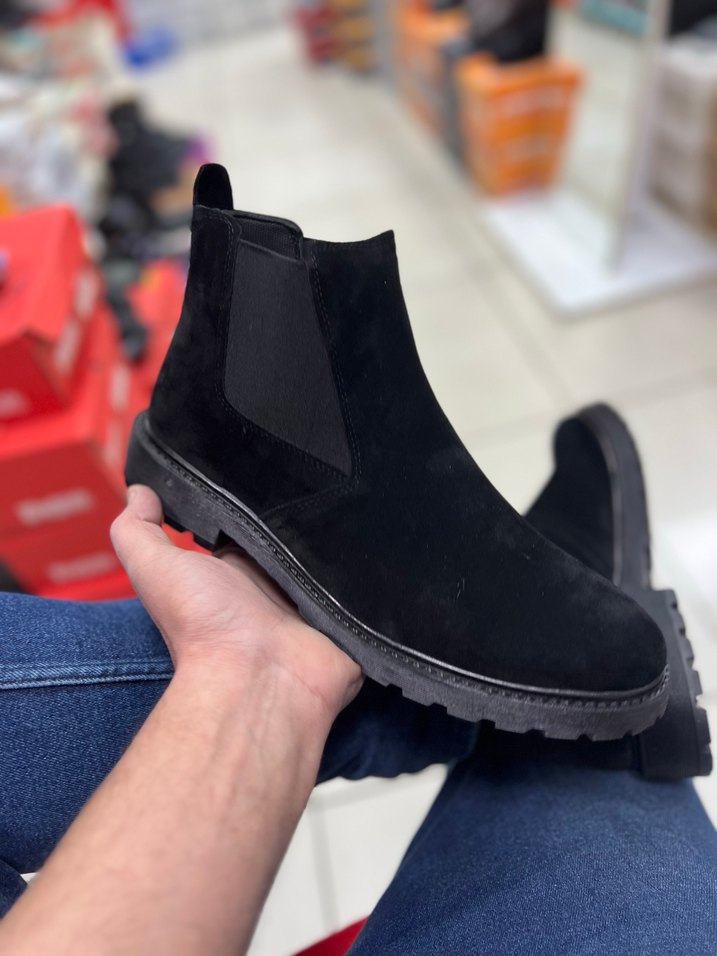 Siyah Süet Erkek Günlük Bot - Görsel 5