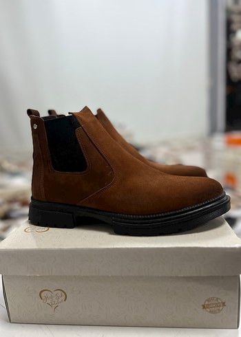 HAKİKİ DERİ SÜVET KAYMAZ KAUÇUK TABAN - Görsel 2