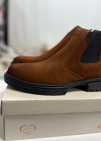 HAKİKİ DERİ SÜVET KAYMAZ KAUÇUK TABAN - Görsel 5