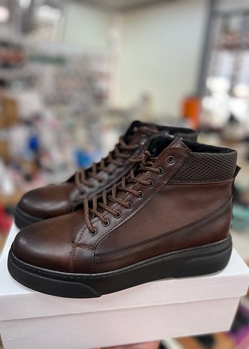 Kahverengi Deri Erkek Bot - Görsel 7