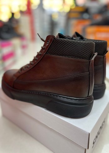 Kahverengi Deri Erkek Spor Bot - Görsel 6