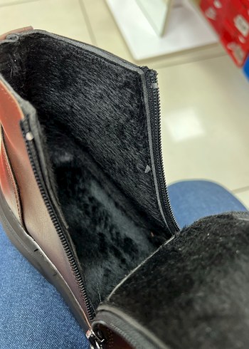 Fermuarlı Kahverengi Deri Erkek Bot - Görsel 2