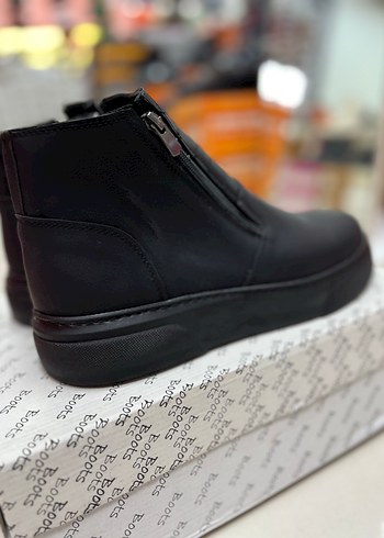 Fermuarlı Siyah Erkek Günlük Bot - Görsel 8