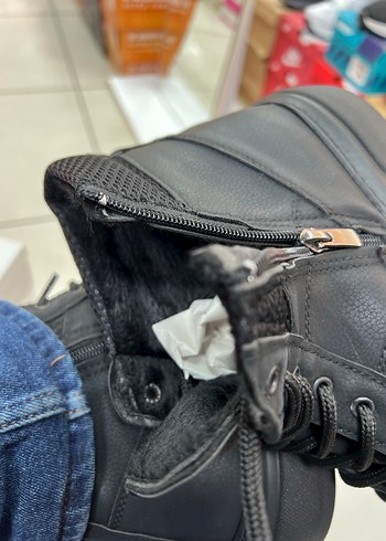 Siyah Bağcıklı Erkek Street Style Bot - Görsel 3