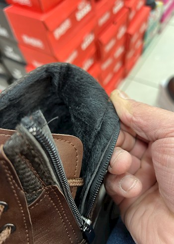 Kahverengi Deri Erkek Bot - Kemer Detaylı - Görsel 6