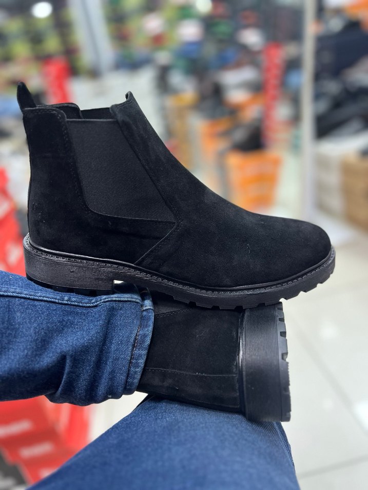 Siyah Süet Erkek Günlük Bot - Görsel 4