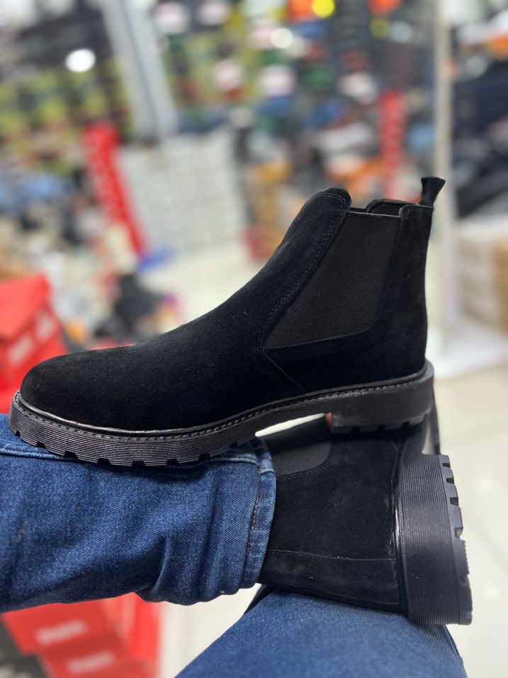 Siyah Süet Erkek Günlük Bot - Görsel 5