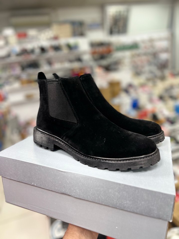 Siyah Süet Erkek Günlük Bot - Görsel 5