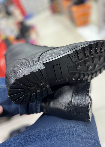 Siyah Bağcıklı Erkek Street Style Bot - Görsel 2