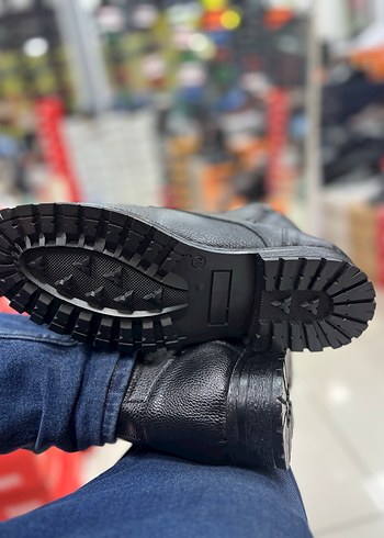 Siyah Bağcıklı Erkek Deri Bot - Görsel 5