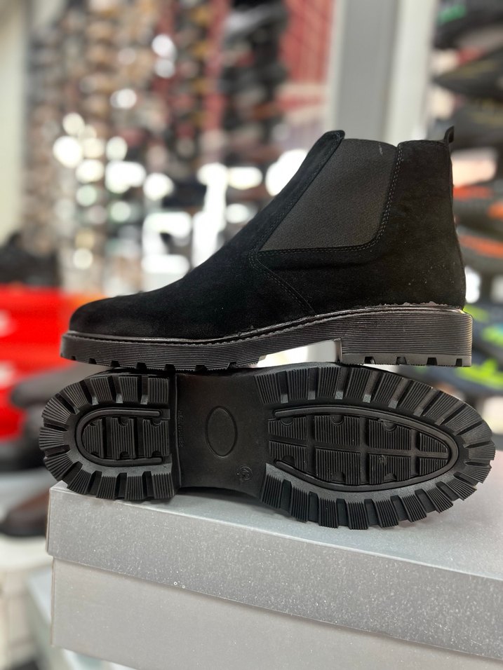 Siyah Erkek Süet Günlük Bot - Görsel 2