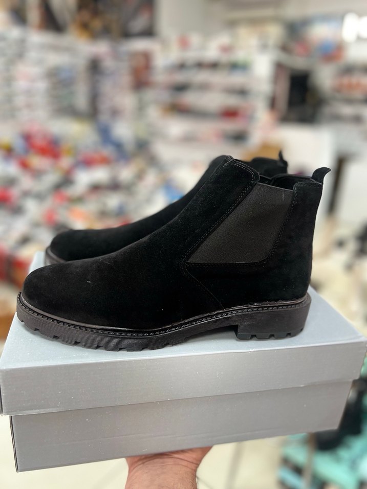 Siyah Erkek Süet Günlük Bot - Görsel 5