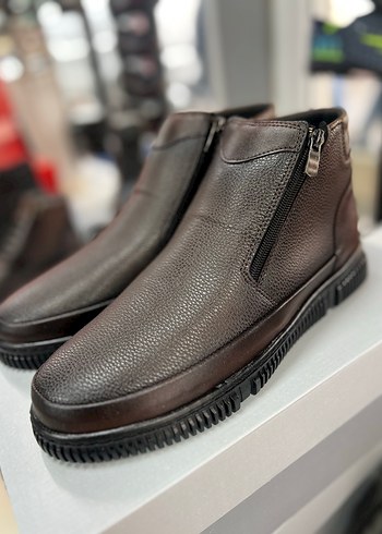 Fermuarlı Kahverengi Erkek Günlük Bot - Görsel 3