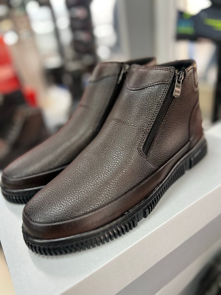 Fermuarlı Kahverengi Erkek Botu - Görsel 3