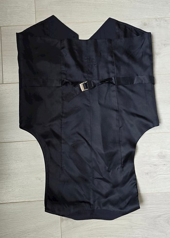 koyu lacivert takım elbise yeleği - Görsel 5