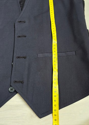 koyu lacivert takım elbise yeleği - Görsel 7