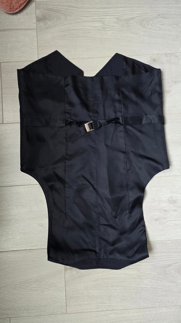 koyu lacivert takım elbise yeleği - Görsel 5