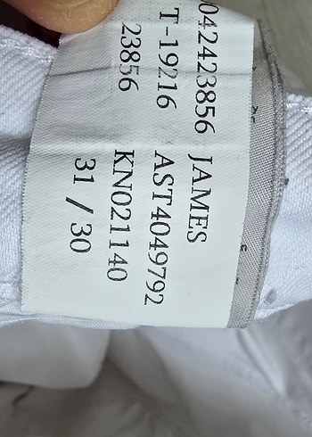 Beyaz Erkek Jean - Görsel 3