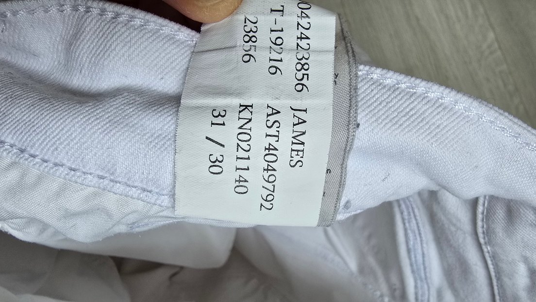 Beyaz Erkek Jean - Görsel 3