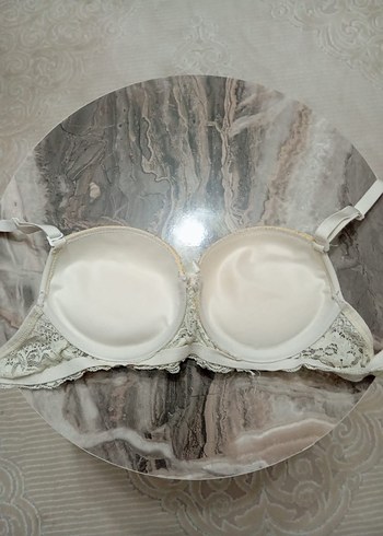 Beyaz Vintage Dantelli Bohem Sütyen - Görsel 2