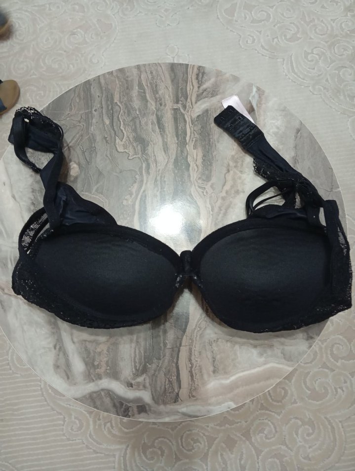 Siyah Midi Goth Sütyen - Görsel 2