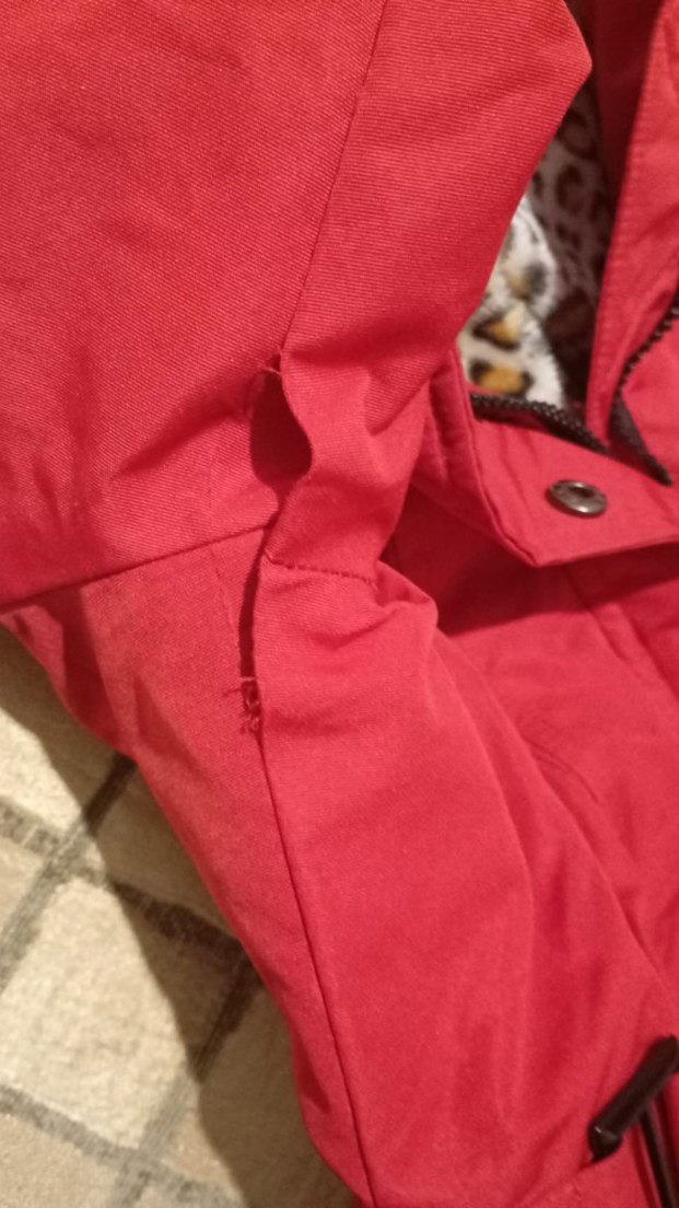 Kürk Detaylı Kırmızı Midi Kadın Ceket - Görsel 5