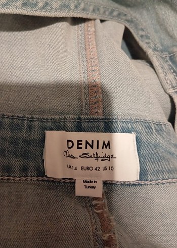 Bohem Tarzı bayan Denim Salopet Elbise - Görsel 3