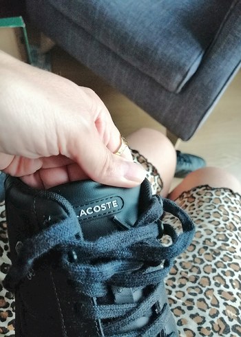 37 Beden siyah Renk Lacoste Siyah erkek çocuk Spor Ayakkabı