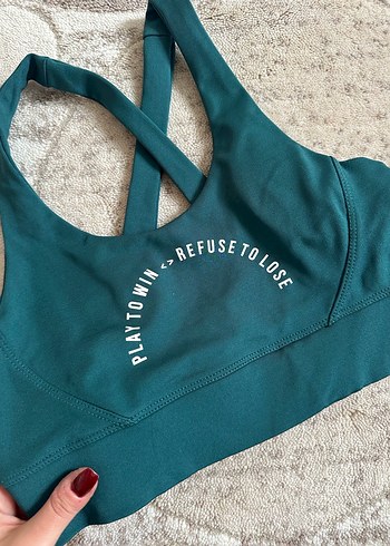 Turkuaz Spor Sütyeni Çapraz Askılı - Görsel 2