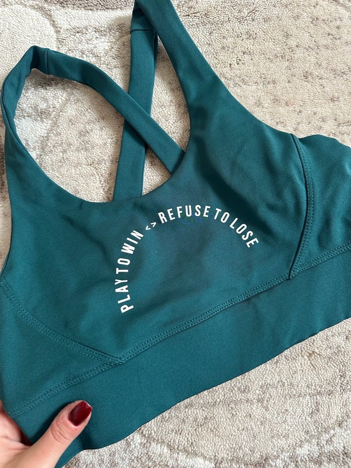 Turkuaz Spor Sütyeni Çapraz Askılı - Görsel 2