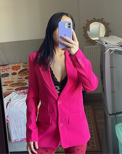 Pembe blazer