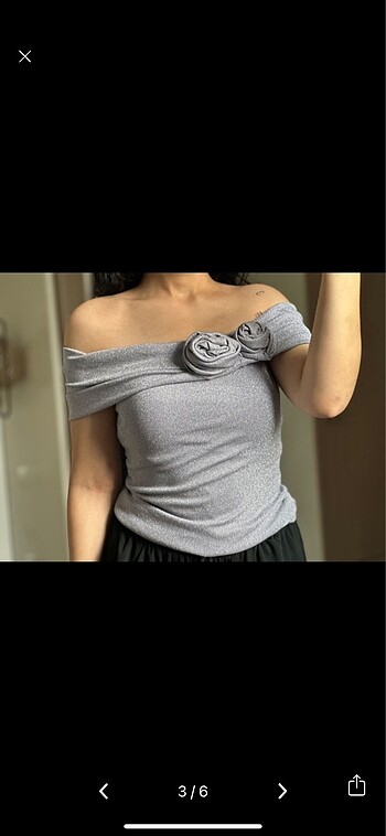 Zara Zara lila simli bluz