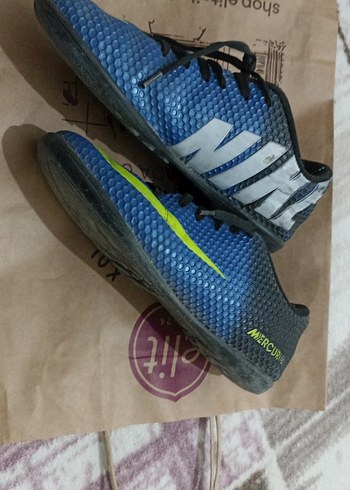 Mavi Erkek Futbol Ayakkabısı Velcro Bantlı 37 numara - Görsel 2