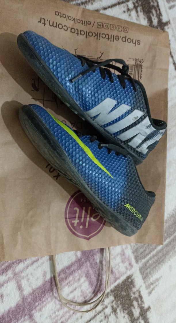 Mavi Erkek Futbol Ayakkabısı Velcro Bantlı 37 numara - Görsel 2