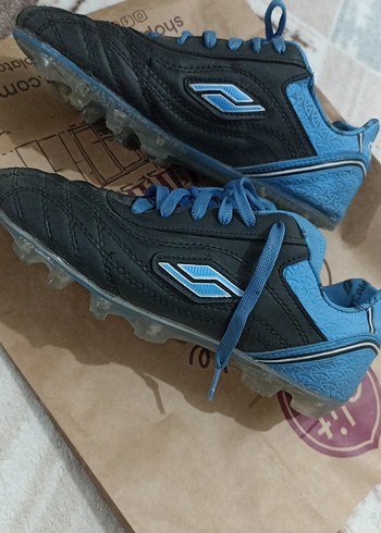 Erkek Lacivert Futbol Ayakkabısı Velcro 37 numara - Görsel 3