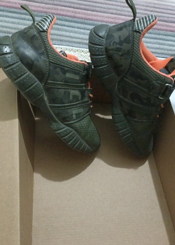 Turuncu Siyah Erkek Çocuk Spor Ayakkabı - Görsel 2