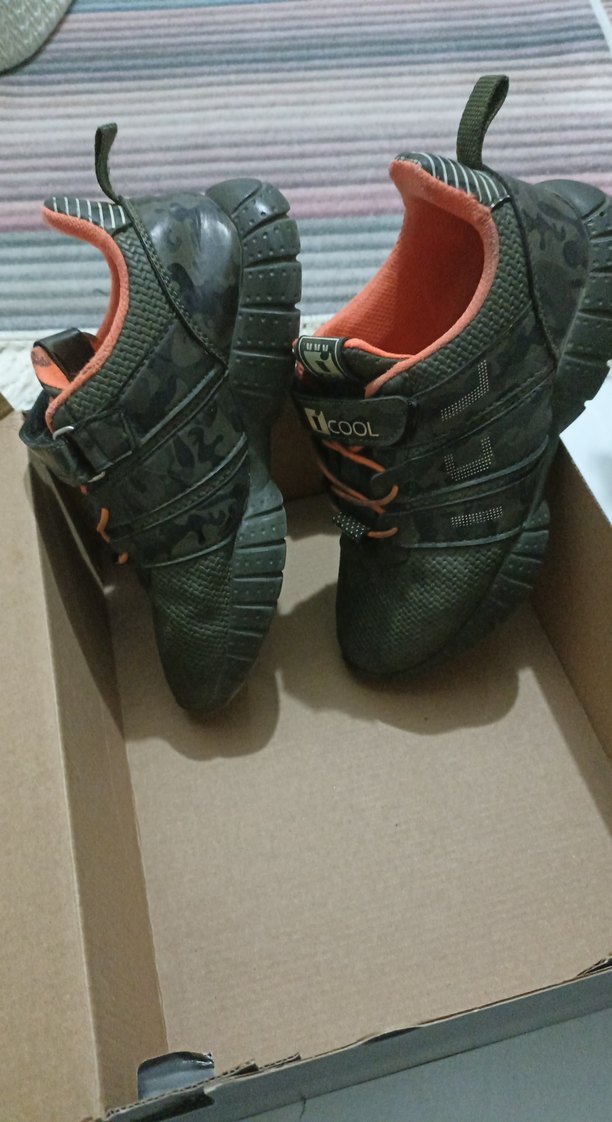 Turuncu Siyah Erkek Çocuk Spor Ayakkabı - Görsel 3