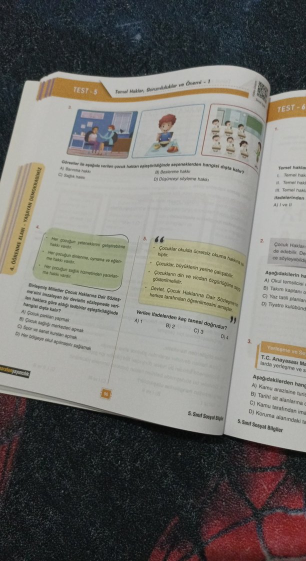 5. Sınıf BanaBi Sosyal Bilgiler Soru Bankası - Görsel 2