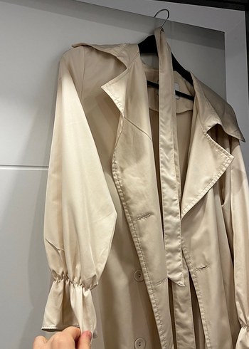 Uzun kemerli trençkot - Görsel 4