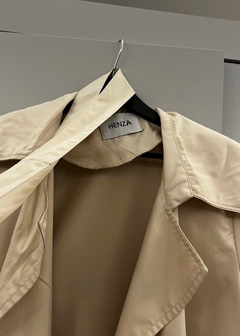 Uzun kemerli trençkot - Görsel 6