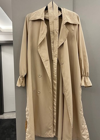 Uzun kemerli trençkot - Görsel 3