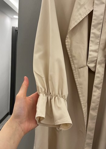 Uzun kemerli trençkot - Görsel 5