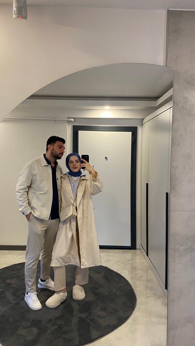 Uzun kemerli trençkot - Görsel 2