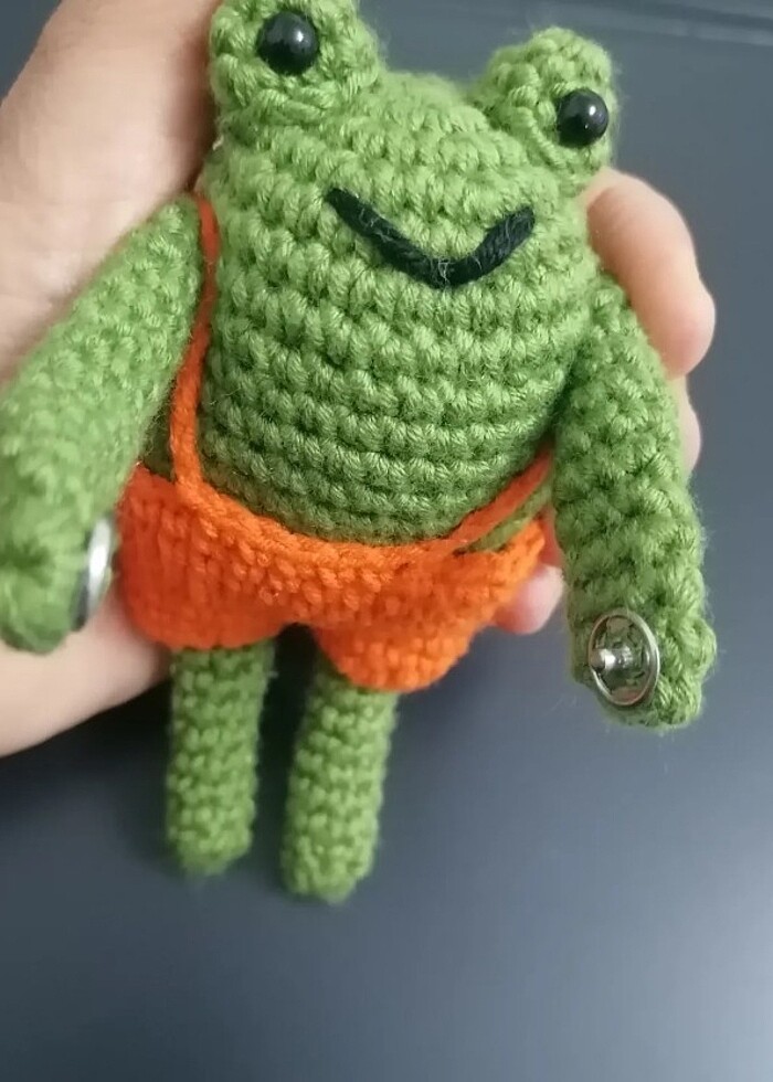 Kurbağa çanta süsğ - Görsel 3