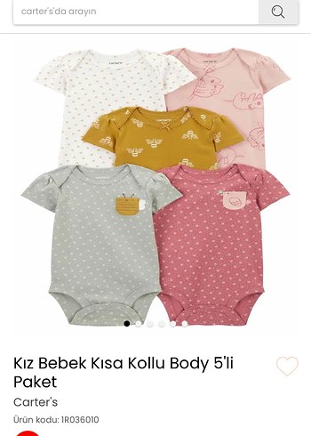 Carter's Kız Bebek ı Body carters